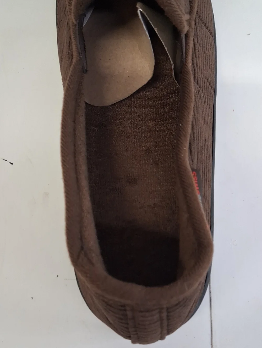 NWT Mens Alpine Swiss Steve Brown Couduroy Slippers